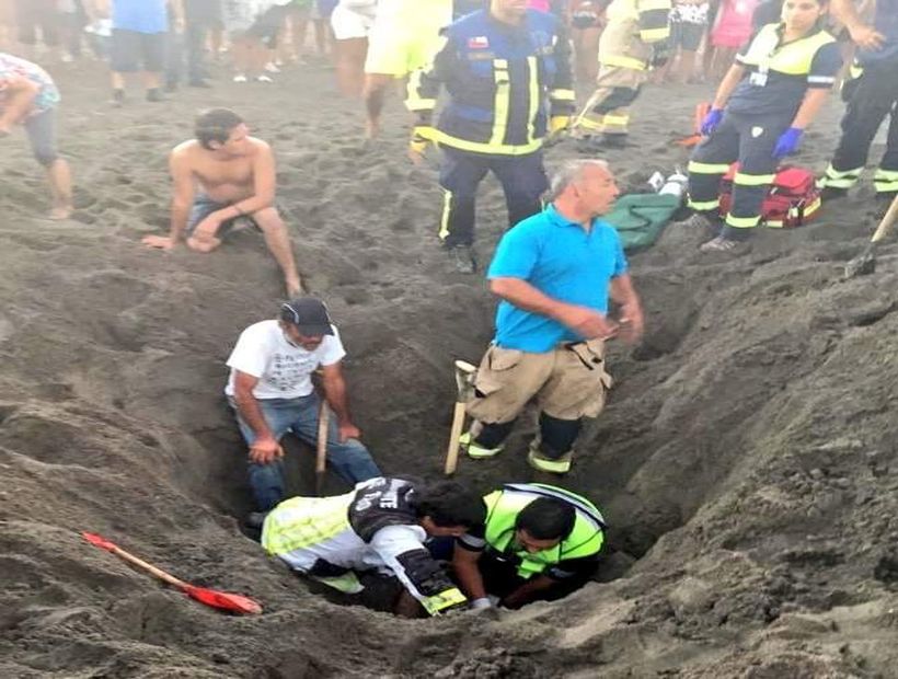 Juego terminó en tragedia en playa de El Tabo
