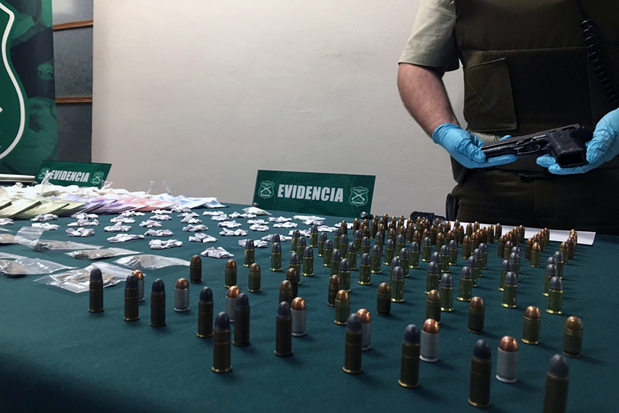 Droga, armanento y munición deja operativo del OS7 de Carabineros en Valparaíso