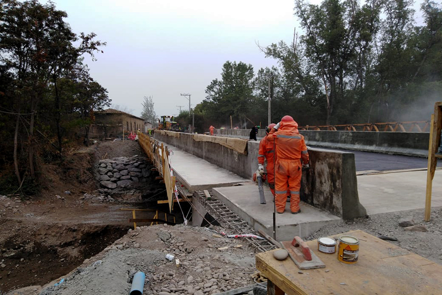 Obras en Puente 25 de Mayo están en un 80% de avance