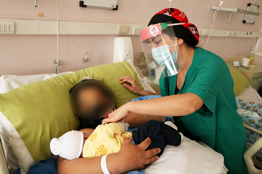 Maternidad del Hospital Dr. Gustavo Fricke SSVQ refuerza protección de la madre y su hijo en pandemia