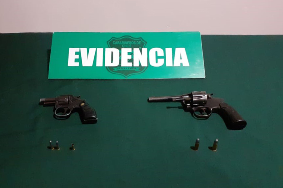 Carabineros recuperó dos armamentos en Concón tras aviso de los vecinos al 133