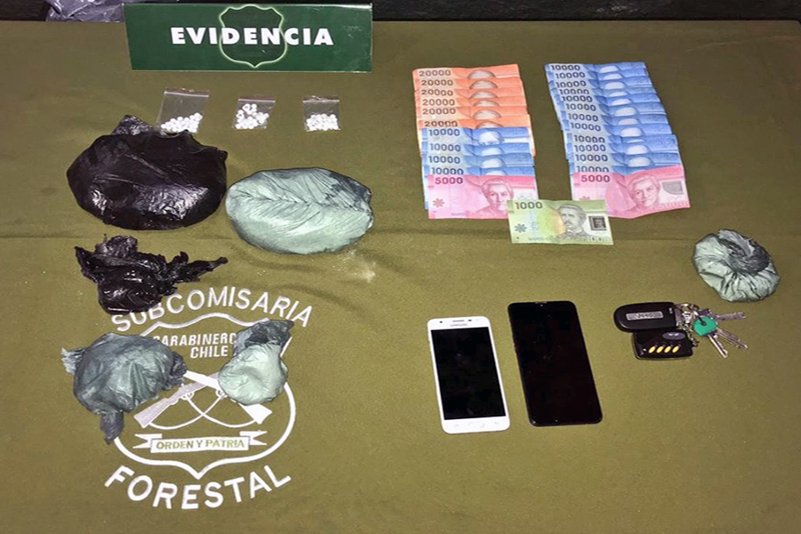 Viña del Mar: Carabineros decomisaron cerca de un millón de pesos en Cocaína en un patrullaje