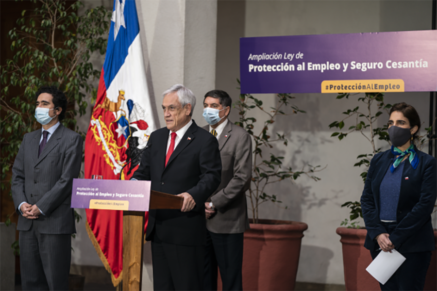 Presidente Piñera firma proyecto que amplía cobertura y beneficios de Ley de Protección del Empleo y del Seguro de Cesantía