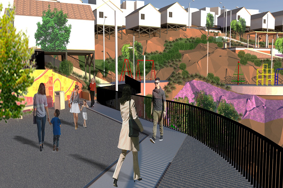 Puertas Negras contará con un nuevo parque urbano con plazas de juegos, paseos, luminarias y áreas verdes para su comunidad