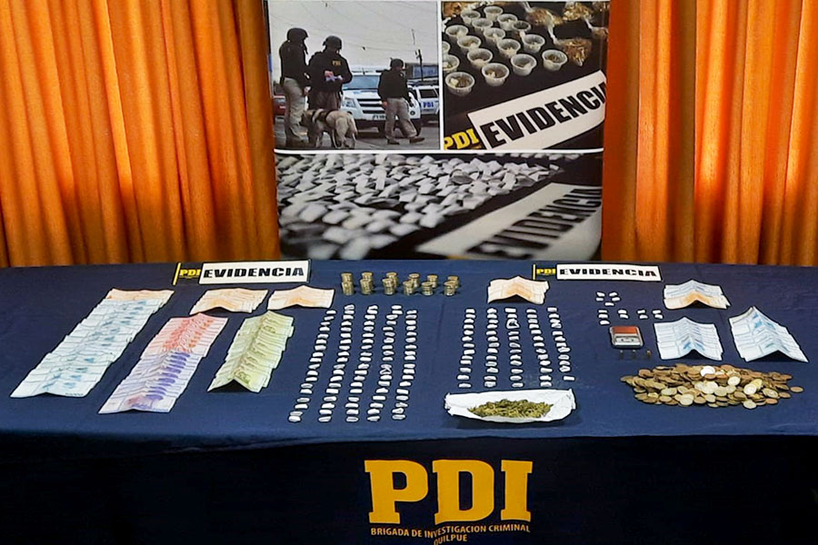 PDI detiene a cuatro personas dedicas a la venta de droga en Belloto Norte