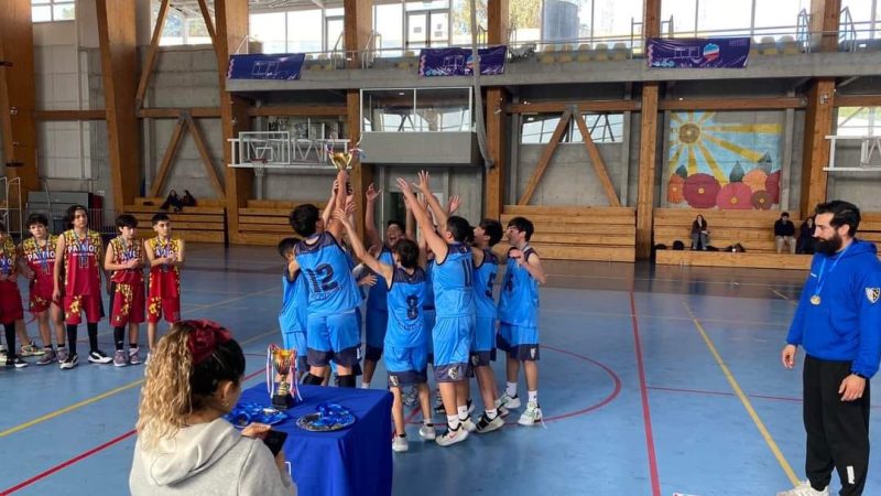 *Equipo Sub-14 de varones de Liceo Juana Ross gana a colegio Patmos de Viña del Mar, campeonato de básquetbol de Provincia de Valparaíso*