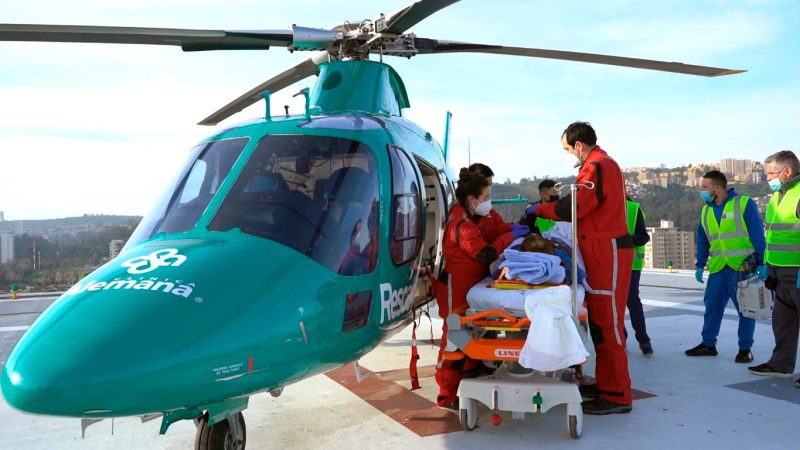 Hospital Fricke realiza primer traslado exitoso de paciente utilizando el helipuerto institucional