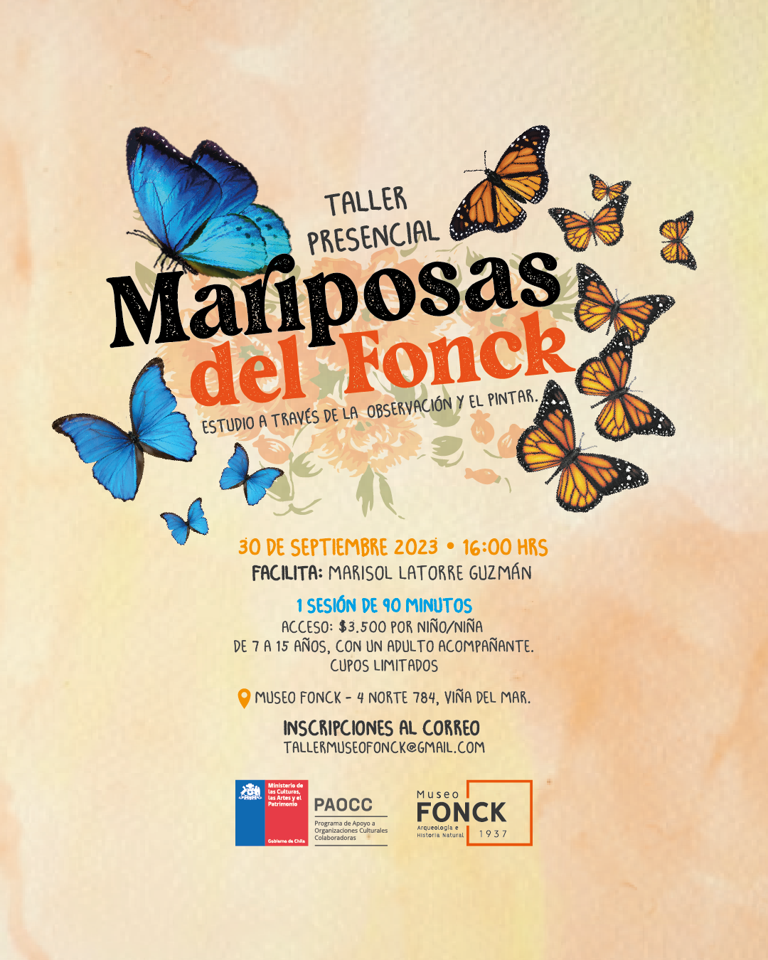 Mariposas del Fonck: Estudio a través de la observación y el pintar