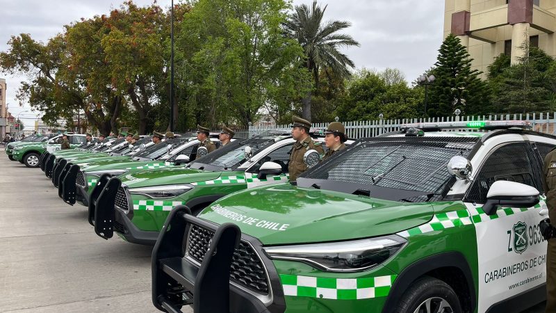 Un total de 158 vehículos nuevos ha recibido Carabineros en la región de Valparaíso